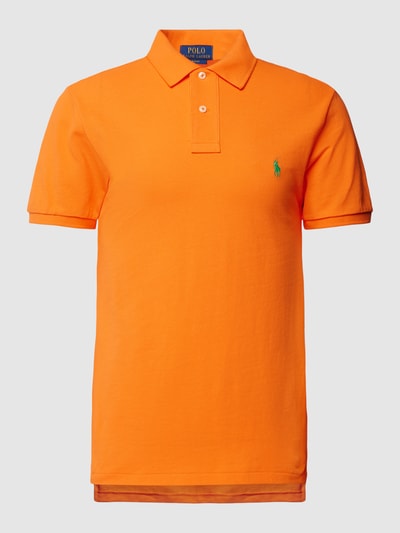 Polo Ralph Lauren Koszulka polo o kroju slim fit z wyhaftowanym logo Pomarańczowy 2