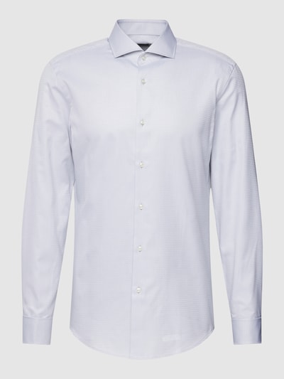 BOSS Zakelijk overhemd met platte kraag, model 'Hank' Lichtgrijs - 2