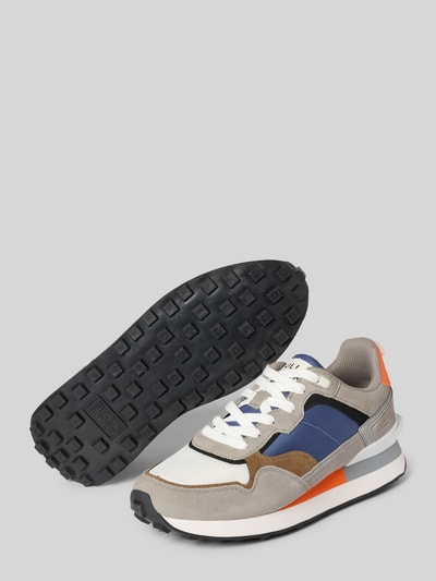 BULLBOXER Sneakersy z obszyciem w kontrastowym kolorze Szarobrązowy 4