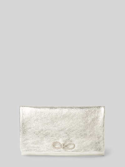 Abro Leren clutch met applicatie Metallic beige - 2