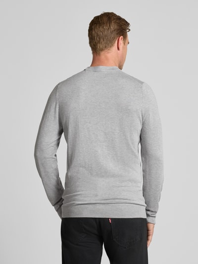 MCNEAL Gebreide pullover met ribboorden Middengrijs gemêleerd - 5