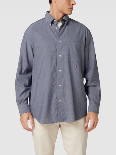 Tommy Hilfiger Freizeithemd mit Button-Down-Kragen Blau 4