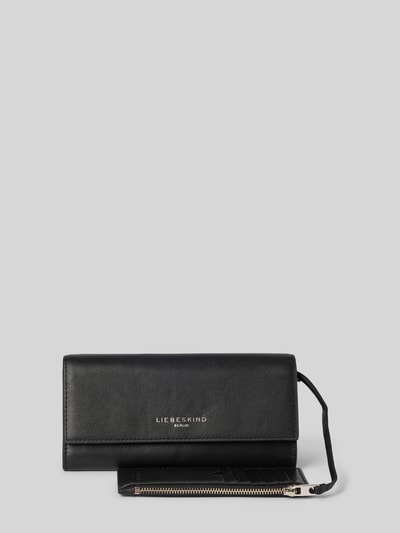 LIEBESKIND BERLIN Portemonnaie mit Label-Print Modell 'Valentina' Black 1