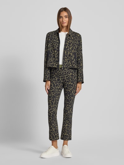 Marc Cain Regular Fit Blazer mit Reißverschluss Khaki 1