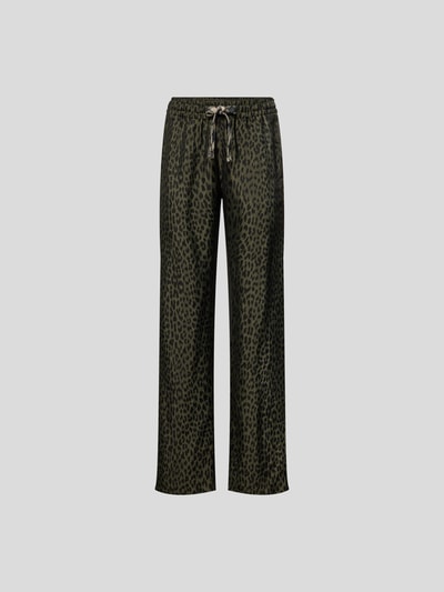 Zadig & Voltaire Hose mit Animal-Print Oliv 2