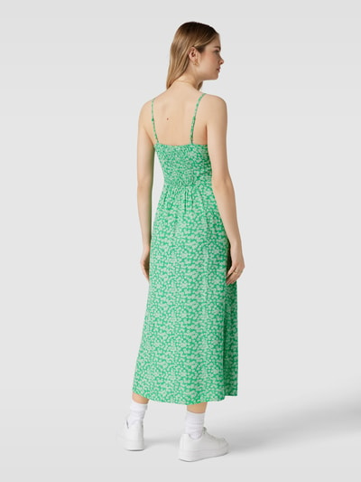 Pieces Midi-jurk van viscose met all-over bloemenmotief Groen - 5