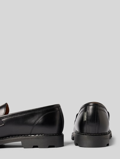 POMPEII BRAND Loafers aus echtem Leder Modell 'Modena' Black 2