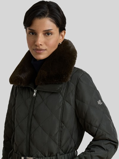 Lauren Ralph Lauren Steppjacke mit Taillengürtel Khaki 3