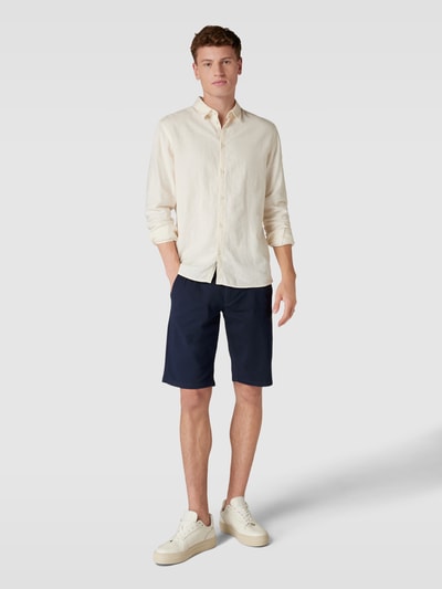 Only & Sons Chino-Shorts mit Gürtel Modell 'WILL' Dunkelblau 1