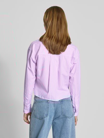 Colourful Rebel Boxy Fit Bluse mit Brusttasche Modell 'Aliya' Fuchsia 5