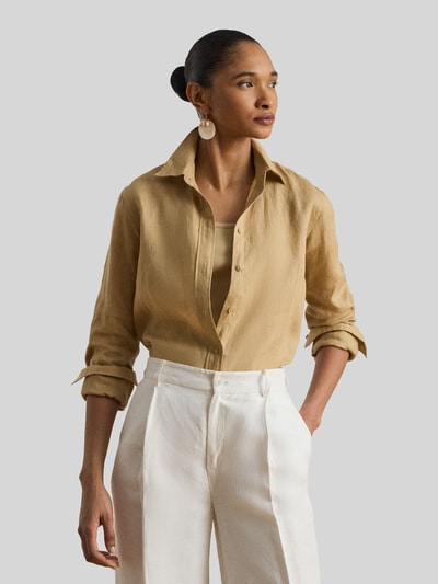 Lauren Ralph Lauren relaxed fit linnen overhemd van puur linnen Beige - 4