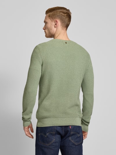 PME Legend Strickpullover mit gerippten Abschlüssen Mint 5