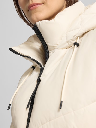 s.Oliver RED LABEL Gewatteerd regular fit jack met capuchon Offwhite - 3