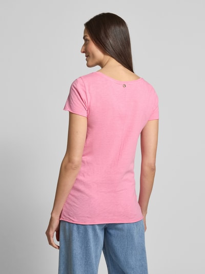 Rich & Royal T-shirt met ronde hals Felroze - 5