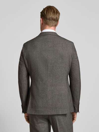 MCNEAL Regular Fit colbert met klepzakken Donkerbruin - 5
