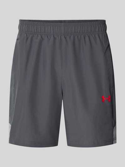 Under Armour Regular Fit Sportshorts mit elastischem Bund Modell 'UTILITY' Anthrazit 1