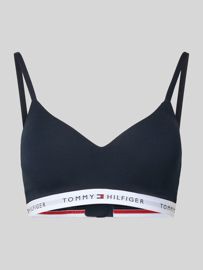 Tommy Hilfiger Biustonosz typu bralette z mieszanki bawełny i modalu Ciemnoniebieski 1