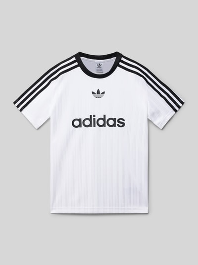 adidas Originals T-Shirt mit Label-Print Weiss 1