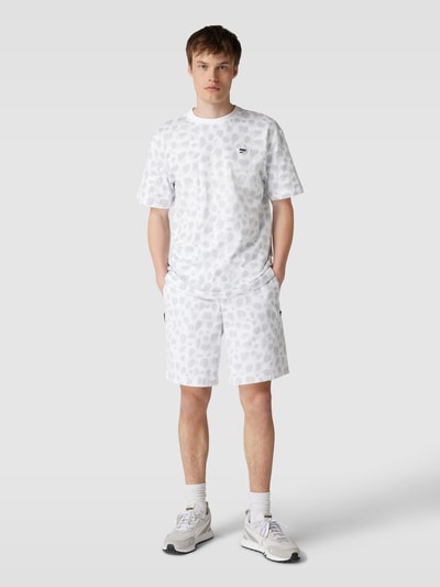 PUMA PERFORMANCE T-shirt met all-over print, model 'DOWNTOWN' Offwhite - 1