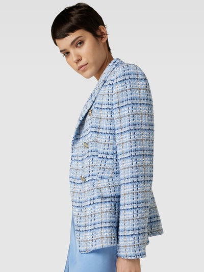 WHITE LABEL Blazer mit Gitterkaro Hellblau 3