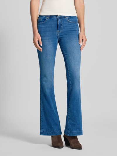 Only Mid waist bootcut jeans van katoenmix, model 'BLUSH' Jeansblauw - 4