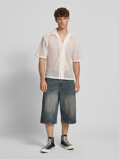 Only & Sons Relaxed Fit Freizeithemd mit Reverskragen Modell 'NOVAK' Offwhite 1