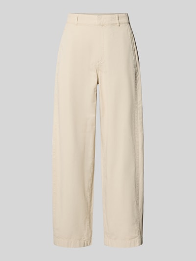Produktfoto, Barrel Fit Chino mit Gesäßtaschen von Jake*s Casual, Damen Chino aus reiner Baumwolle, helle Farbe, weite Form, sichtbare Eingrifftaschen