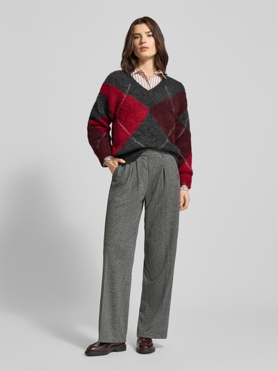 Smith and Soul Strickpullover mit V-Ausschnitt Anthrazit 1