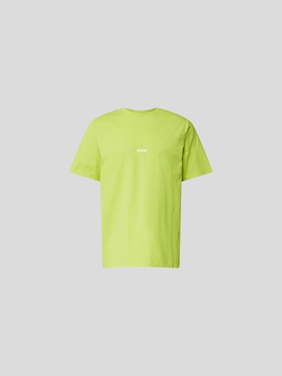 MSGM T-Shirt mit Brand-Print Apfelgrün 2