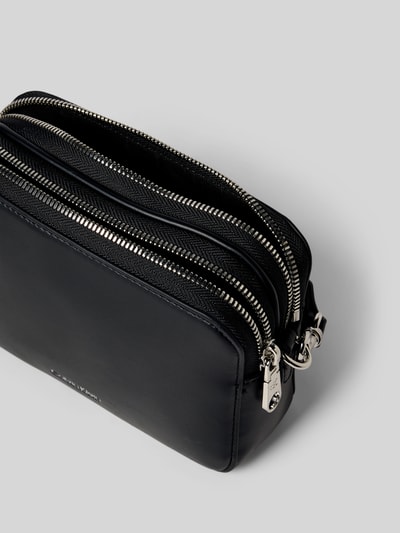 CK Calvin Klein Crossbodytas met reliëflogo, model 'Webbing' Zwart - 5