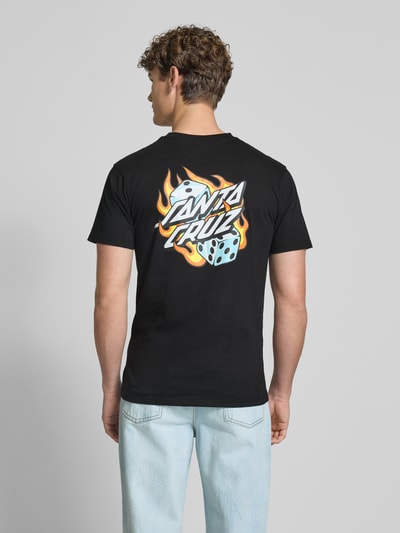 SANTA CRUZ T-Shirt mit Label-Print Black 5