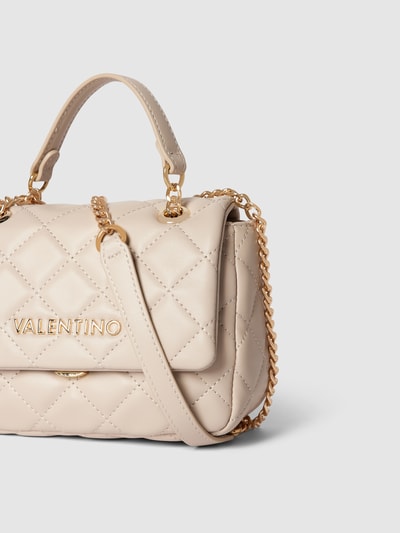 VALENTINO BAGS Handtas met doorgestikte naden, model 'OCARINA PATTINA' Ecru - 2