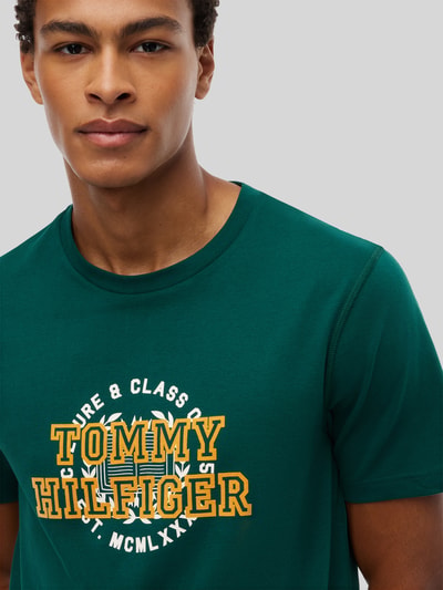Tommy Hilfiger Regular Fit T-Shirt aus reiner Baumwolle Gruen 3