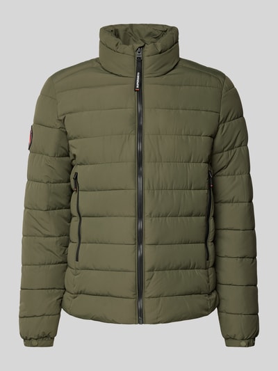 Superdry Steppjacke mit Stehkragen Modell 'Fuji' Oliv 1