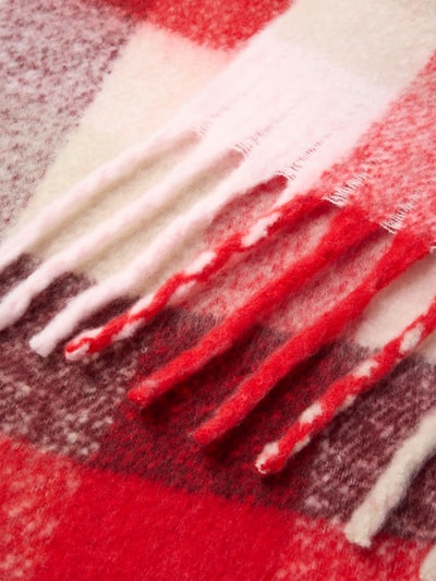 PIECES Sjaal met all-over motief, model 'BEA' Rood - 2