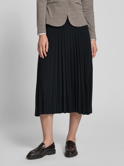 Rich & Royal Midi-Rock mit Plisseefalten Black 4