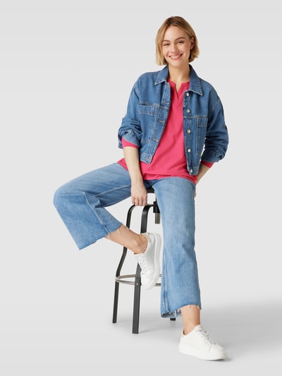 Smith and Soul Bluse mit Tunikakragen Pink 1
