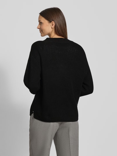 Tom Tailor Denim Regular fit gebreid jack van katoenmix Zwart - 5