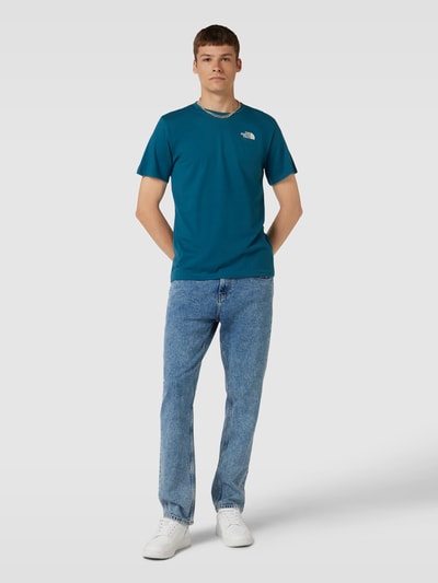 The North Face T-Shirt mit Label-Print Royal 1