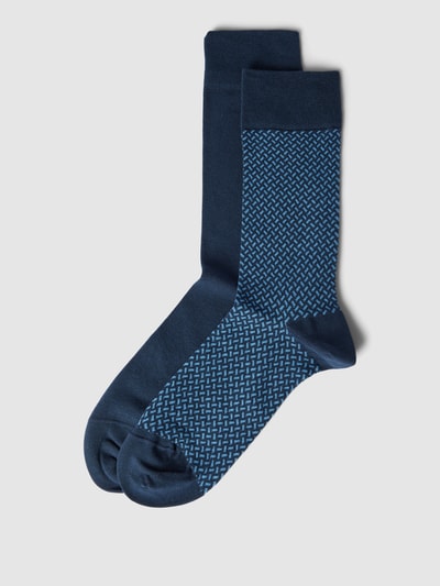 Christian Berg Men Socken mit Stretch-Anteil im 2er-Pack Dunkelblau 1