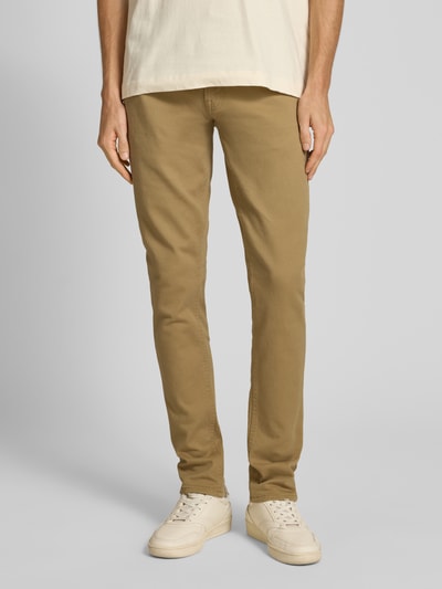 Jack & Jones Slim Fit Jeans mit Eingrifftaschen Modell 'GLENN' Beige 4