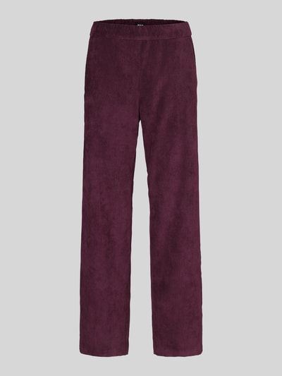 MAC Weite Hose mit Viskose-Anteil Modell 'CHIARA' Aubergine 2