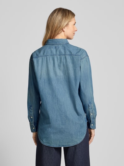 Lauren Ralph Lauren Jeansbluse mit Brusttasche Modell 'BRAWLEY' Blau 5