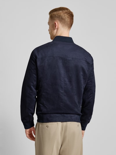 Mango Blouson mit Reißverschlusstaschen Modell 'Bero' Marine 5