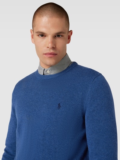 Polo Ralph Lauren Strickpullover aus Wolle mit Logo-Stitching Blau 3