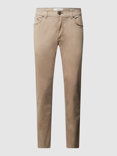 Brax Regular fit stoffen broek met stretch, model 'Cooper' Beige - 2