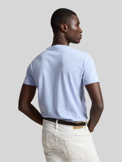 Polo Ralph Lauren męski t-shirt o kroju regular fit z czystej bawełny Jasnoniebieski 5