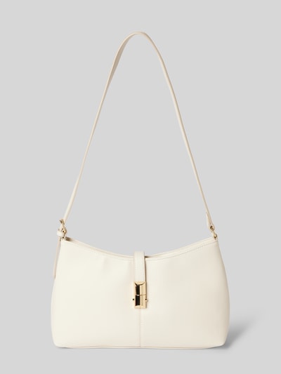 Seidenfelt Handtasche mit Klickverschluss Modell 'LILLA' Ecru 2