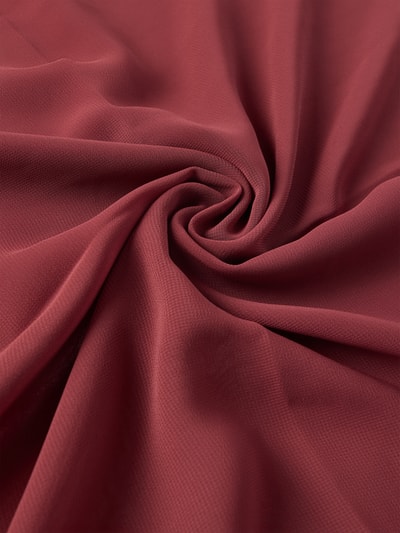 Productfoto, Stola met structuurpatroon van Christian Berg Cocktail in rood met semi-transparante look en geweven structuur