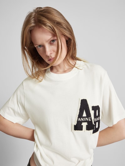 Anine Bing T-Shirt in Überlänge Offwhite 3